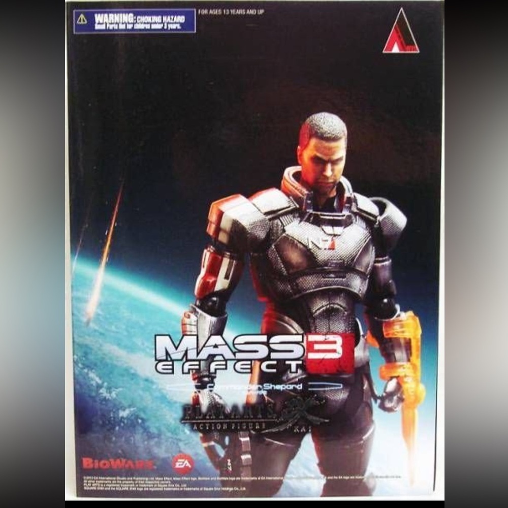Mass Effect 3 Play Arts Kai Commander Shepard Action Figure Square Enix Bioware